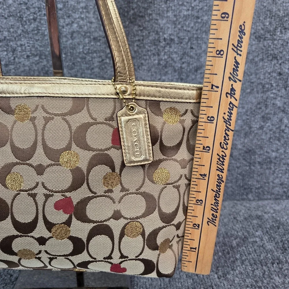 COACH Laura Secret Admire Signature Mini Tote Bag Handbag VTG Y2K Brown F46933